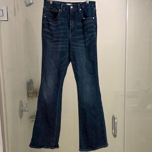 Good American Dark Blue Flare Jeans